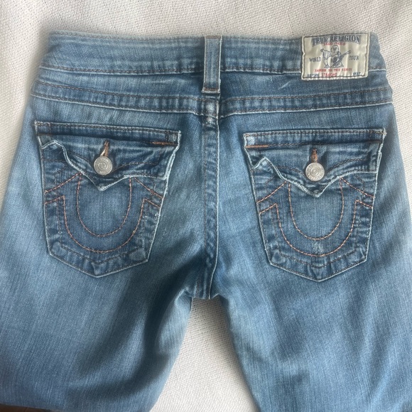 True Religion Low Rise Straight Cut Jeans Size 28 - Picture 5 of 6